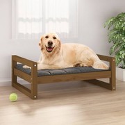 vidaXL Hundebett Massivholz Kiefer 75,5 x 55,5 x 28 cm