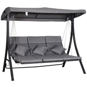 Outsunny Hollywoodschaukel 3-Sitzer 200 x 115 x 168 cm