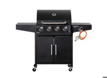 Outsunny Gasgrill BBQ Grillwagen mit 4 Brennern 132,4 x 55 x 109 cm Outsunny Gasgrill BBQ Grillwagen mit 4 Brennern 132,4 x 55 x 109 cm