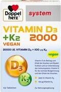 Doppelherz system Vitamin D3 2000 + K2 Tabletten 120 Stk.