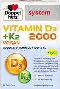 Doppelherz system Vitamin D3 2000 + K2 Tabletten 60 Stk.