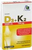 Avitale Vitamin D3 + K2 2000 I.E. Tabletten 120 Stk.