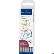 Faber-Castell Pitt Artist Pen Metallic 1.5 4er Etui (167304)