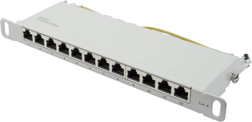 Good Connections Patch Panel 10" Cat. 6 12-Port (GC-N0126) Good Connections Patch Panel 10" Cat. 6 12-Port (GC-N0126)