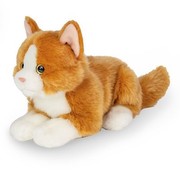 Hermann Teddy Katze liegend rot 20 cm