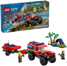 LEGO City Feuerwehrgeländewagen mit Rettungsboot (60412)
