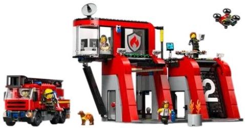 LEGO City Feuerwehrstation mit Drehleiterfahrzeug (60414) LEGO City Feuerwehrstation mit Drehleiterfahrzeug (60414)