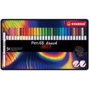 Stabilo Pen 68 Arty Premium-Filzstift mit Pinselspitze 30er-Metalletui