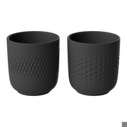 Villeroy & Boch Manufacture Collier Becher Set schwarz 2-tlg.