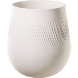 Villeroy & Boch Manufacture Collier Carré Vase weiß