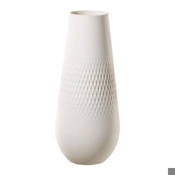 Villeroy & Boch Manufacture Collier Carré Vase hoch weiß