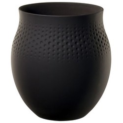 Villeroy & Boch Manufacture Collier Perle Vase groß schwarz Villeroy & Boch Manufacture Collier Perle Vase groß schwarz