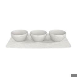 Villeroy & Boch Manufacture Rock Blanc Dipschälchen-Set 4-tlg.