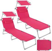 tectake Gartenliege Chloé 2er Set