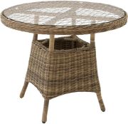 tectake Gartentisch mit Glasplatte tectake Gartentisch mit Glasplatte