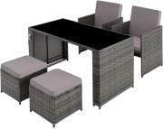 tectake Rattan Sitzgruppe Palermo