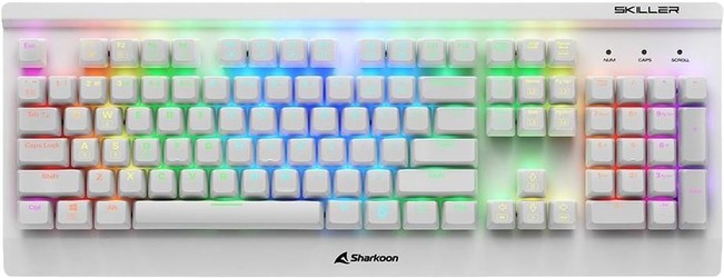 Sharkoon Skiller SGK3 White Kailh Red US