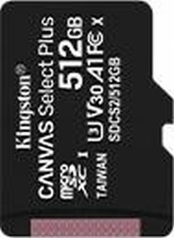 Kingston Canvas Select Plus R100/W85 microSDXC 512GB (SDCS2/512GBSP) Kingston Canvas Select Plus R100/W85 microSDXC 512GB (SDCS2/512GBSP)