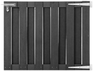 vidaXL Gartentor WPC 100 x 80 cm (49082)