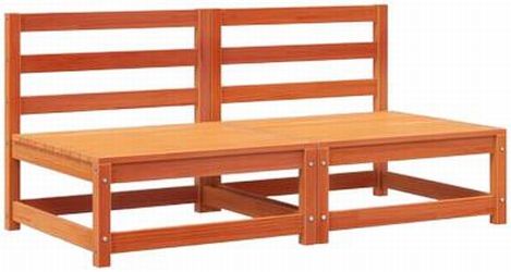 vidaXL Gartensofas ohne Armlehnen 2 Stk.