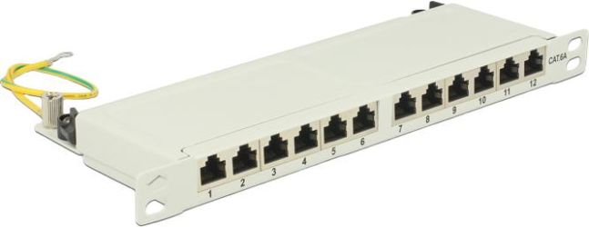 Delock 10" Patchpanel 12 Port Cat.6A 0,5 HE (43311) Delock 10" Patchpanel 12 Port Cat.6A 0,5 HE (43311)