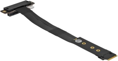 Delock M.2 Key M zu PCIe x4 NVMe Adapter gewinkelt 20 cm (64132)