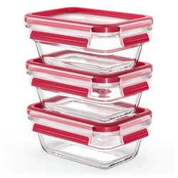 Emsa Clip & Close Glas 3er-Set 0,45 l