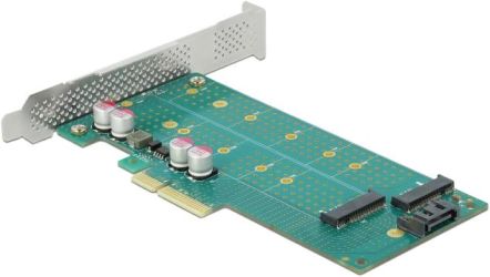 Delock PCI Express x4 Karte zu 1 x M.2 Key B + 1 x NVMe M.2 Key M (89047)