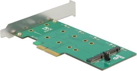Delock PCI Express x4 Karte > 2 x intern M.2 Key B mit RAID (89536) Delock PCI Express x4 Karte > 2 x intern M.2 Key B mit RAID (89536)