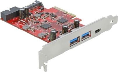 Delock PCI Express x4 Karte zu USB 3.2 Gen 2 A/C (90492)