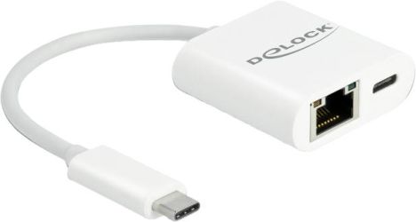 Delock USB Type-C Adapter zu Gigabit LAN mit Power Delivery (65402) Delock USB Type-C Adapter zu Gigabit LAN mit Power Delivery (65402)