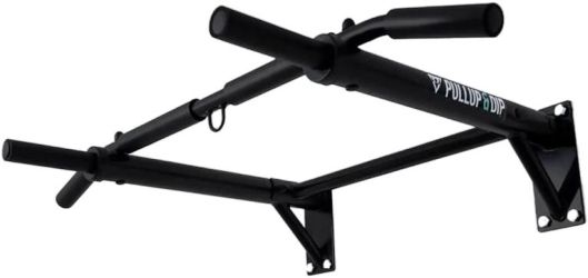 Pullup & Dip Klimmzugstange Wand inkl. Klimmzug Band + Schrauben