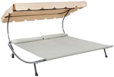 Leco Doppelliege Das Original Natur mit verstellbarem Sonnendach (4739212103) Leco Doppelliege Das Original Natur mit verstellbarem Sonnendach (4739212103)