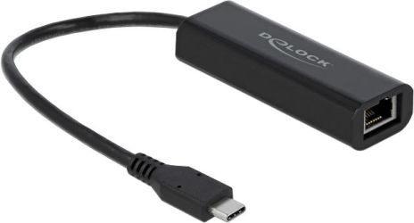 Delock Adapter USB Type-C Stecker zu 2,5 Gigabit LAN (66298) Delock Adapter USB Type-C Stecker zu 2,5 Gigabit LAN (66298)