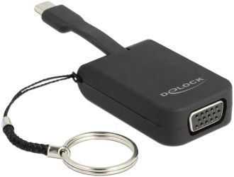 Delock USB Type-C Adapter zu VGA (DP Alt Mode) - Schlüsselanhänger (63941) Delock USB Type-C Adapter zu VGA (DP Alt Mode) - Schlüsselanhänger (63941)