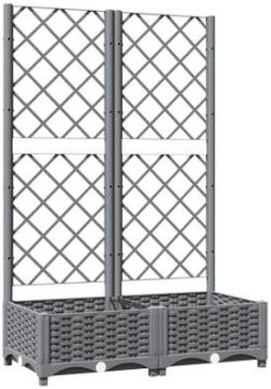 vidaXL Pflanzkübel mit Rankgitter 80 x 40 x 121,5 cm (153271)