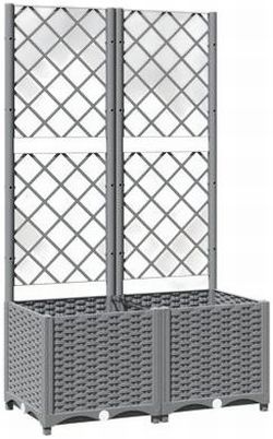 vidaXL Pflanzkübel mit Rankgitter 80 x 40 x 136 cm (153272)