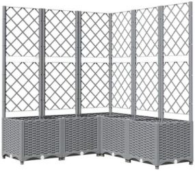 vidaXL Pflanzkübel mit Rankgitter 120 x 120 x 136 cm (153278)