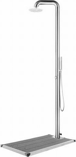 vidaXL Gartendusche mit Bodenplatte 230 cm (3070794)