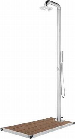 vidaXL Gartendusche mit Bodenplatte 230 cm (3070789) vidaXL Gartendusche mit Bodenplatte 230 cm (3070789)