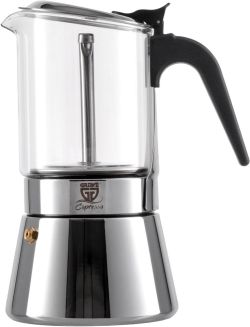 Gräwe Espressokocher mit Glaskanne 9 Tassen Gräwe Espressokocher mit Glaskanne 9 Tassen