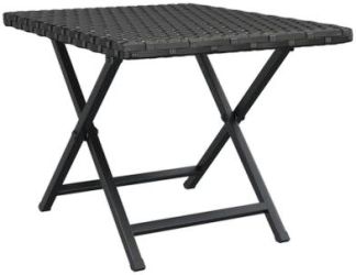 vidaXL Klapptisch Poly Rattan 45 x 35 x 32 cm (362251)