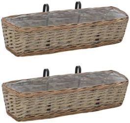 vidaXL Balkon-Blumentöpfe 60 cm 2 Stk. (246829)