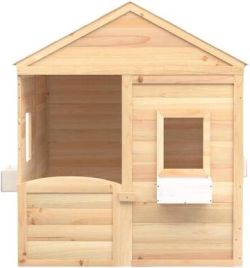 vidaXL Spielhaus mit Tür und Blumentöpfen (93686)