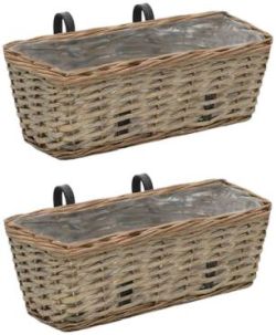 vidaXL Balkon-Blumenkasten 40 cm 2 Stk. (246828) vidaXL Balkon-Blumenkasten 40 cm 2 Stk. (246828)