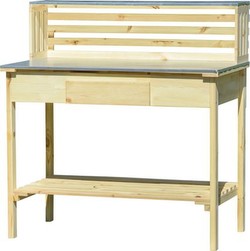 Dobar XXL-Pflanztisch mit Schublade 117 x 62 x 124 cm
