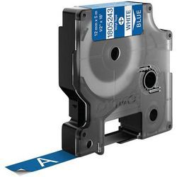 Dymo Rhino Vinyl-Schriftband 12 mm x 5,5 m weiß auf blau