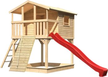 Karibu Benjamin mit Rutsche und Holzrampe (9096)