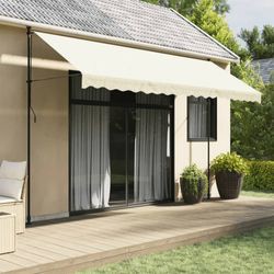 vidaXL Markise Einziehbar Stoff und Stahl 400 x 150 cm (368749)