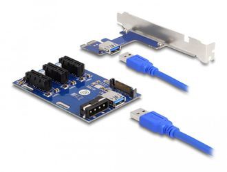 Delock Riser Karte PCI Express x1 zu 3x (41442)